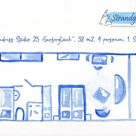 Studio 25 Surferglück Mit Meerblick * Grömitz